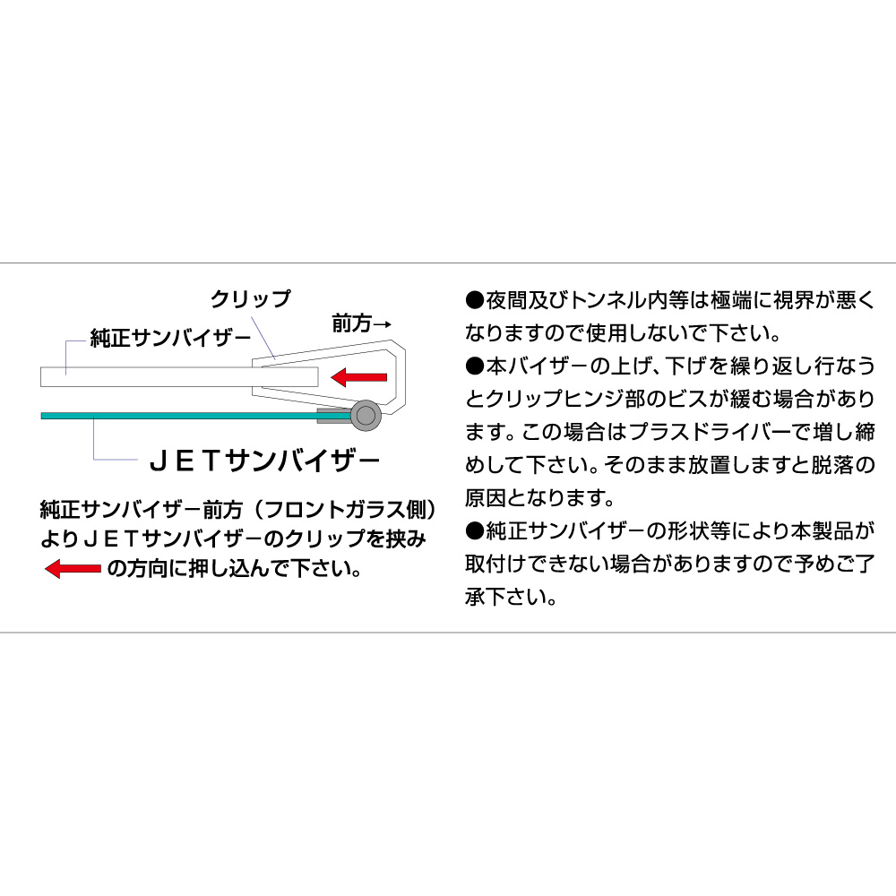 ジェットイノウエ アクリルサンバイザー 4t車～大型車用 運転席側用 レトログリーン