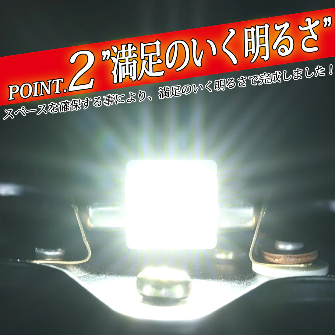 竹村商会ストロボ内蔵マクラ球 T10×31mm ホワイト 12/24V兼用 1個