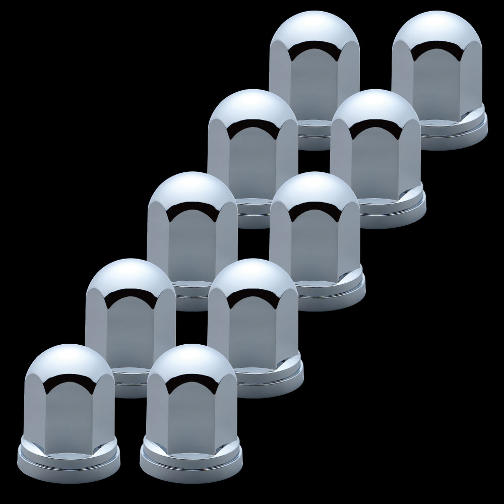 ジェットイノウエ 丸型ナットカバー ISO33ｍｍ 樹脂/クロームメッキ 高さ60㎜ 10個入り