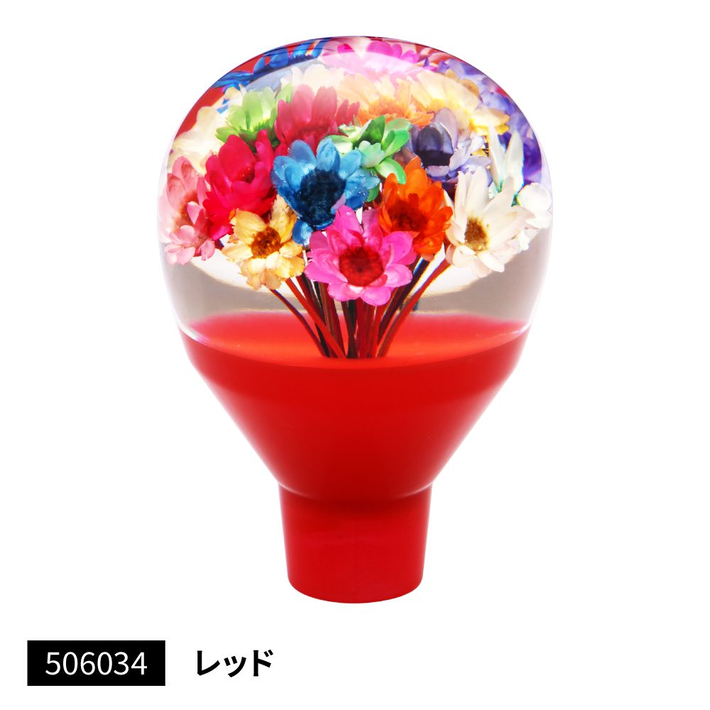 ジェットイノウエ 水中花パーキングブレーキノブ レッド