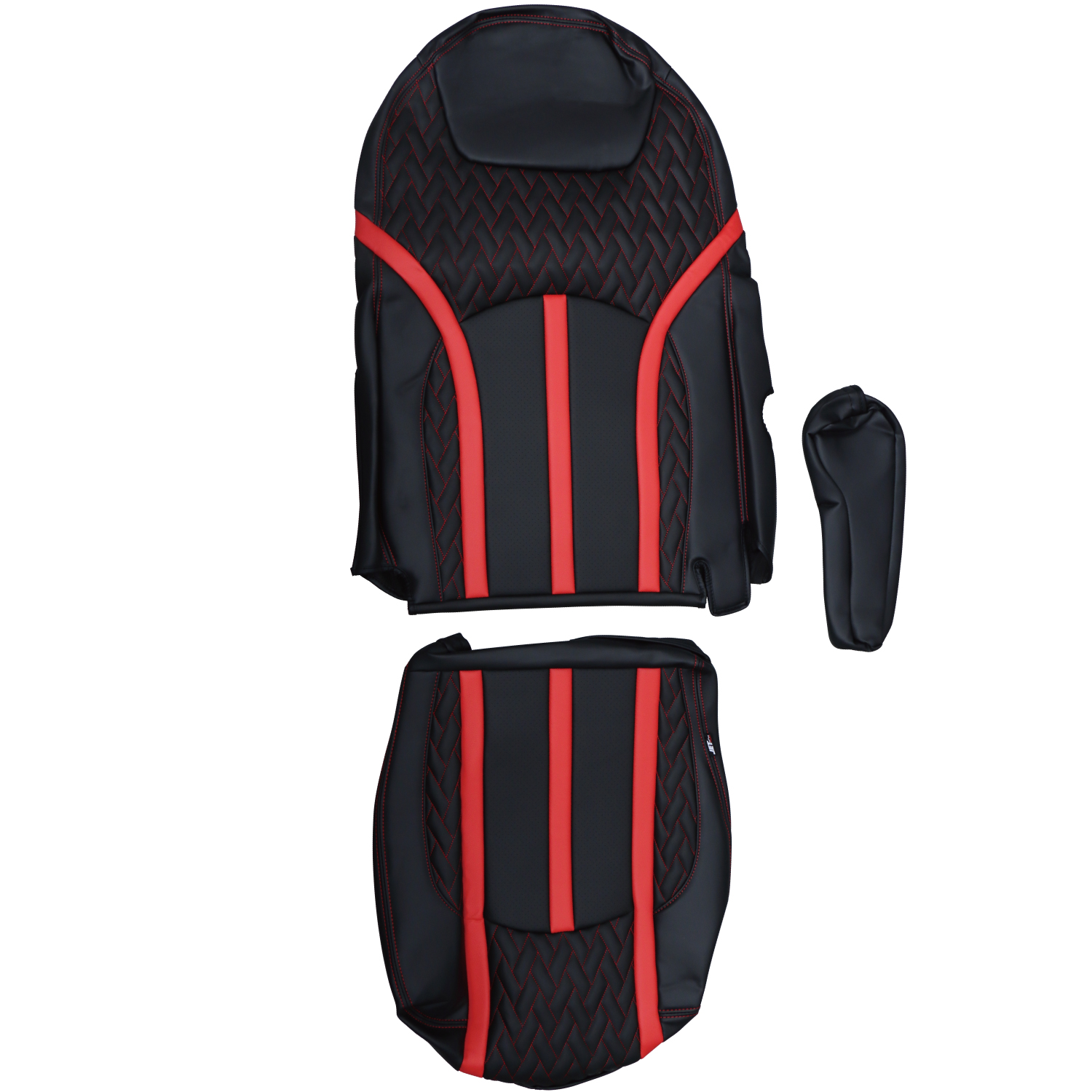 ジェットイノウエ DXシートカバー「Fit（フィット）」 NEWスーパーグレート 黒/赤糸