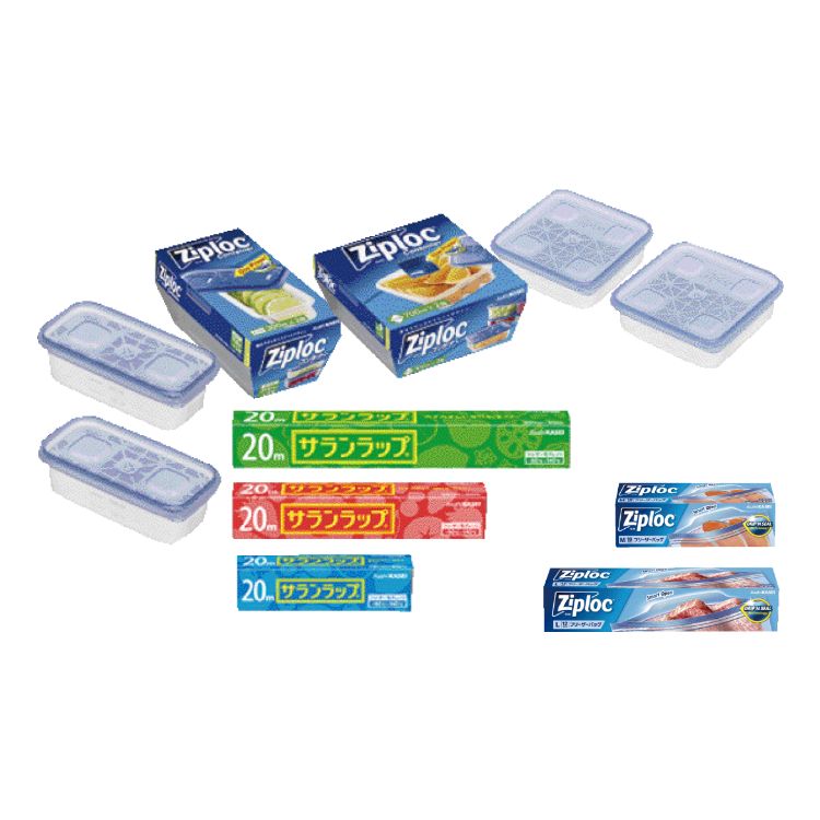 旭化成 ジップロック・サランラップ食品保存セット